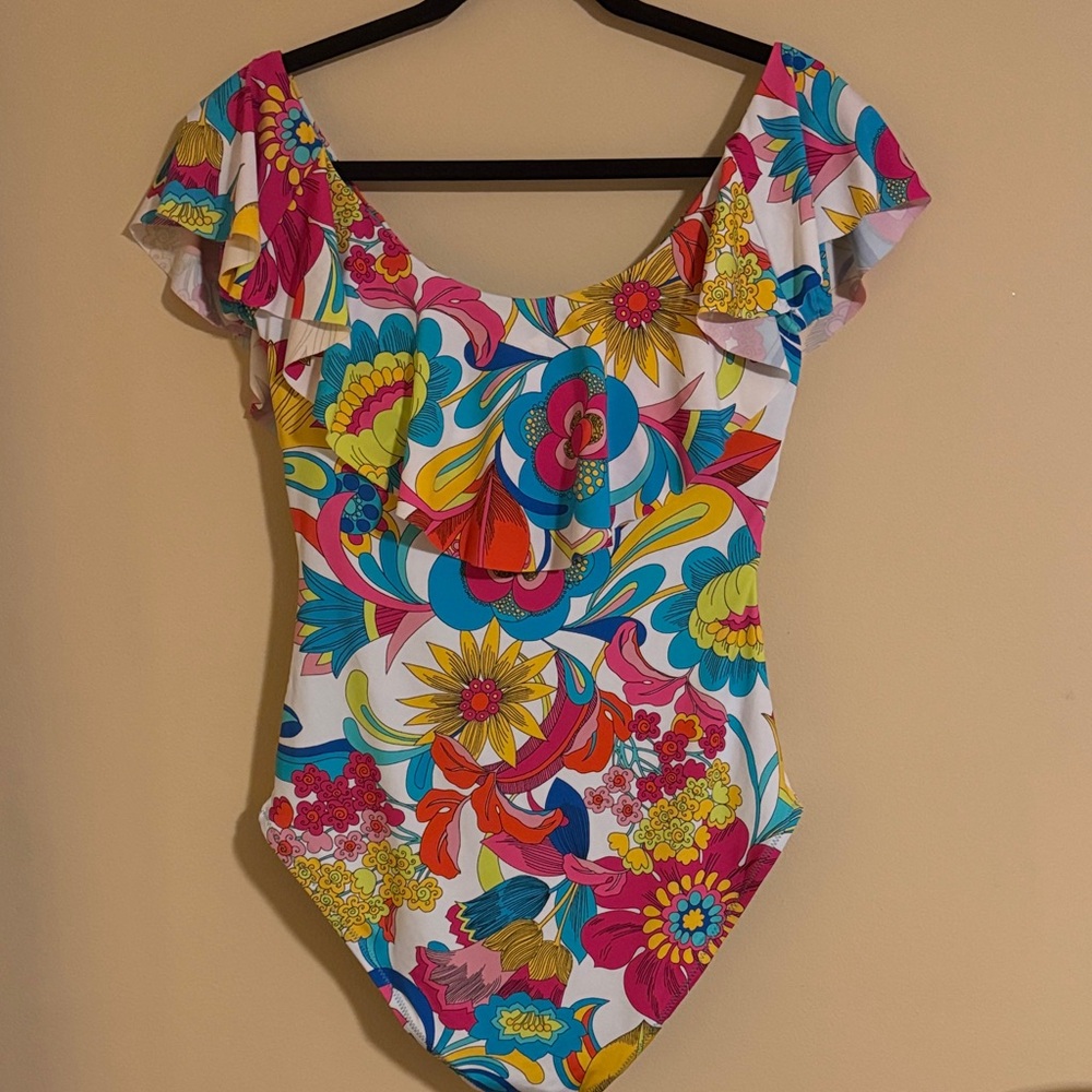 Trina Turk Fontaine Floral One Piece Swimsuit - Picture 4 of 8